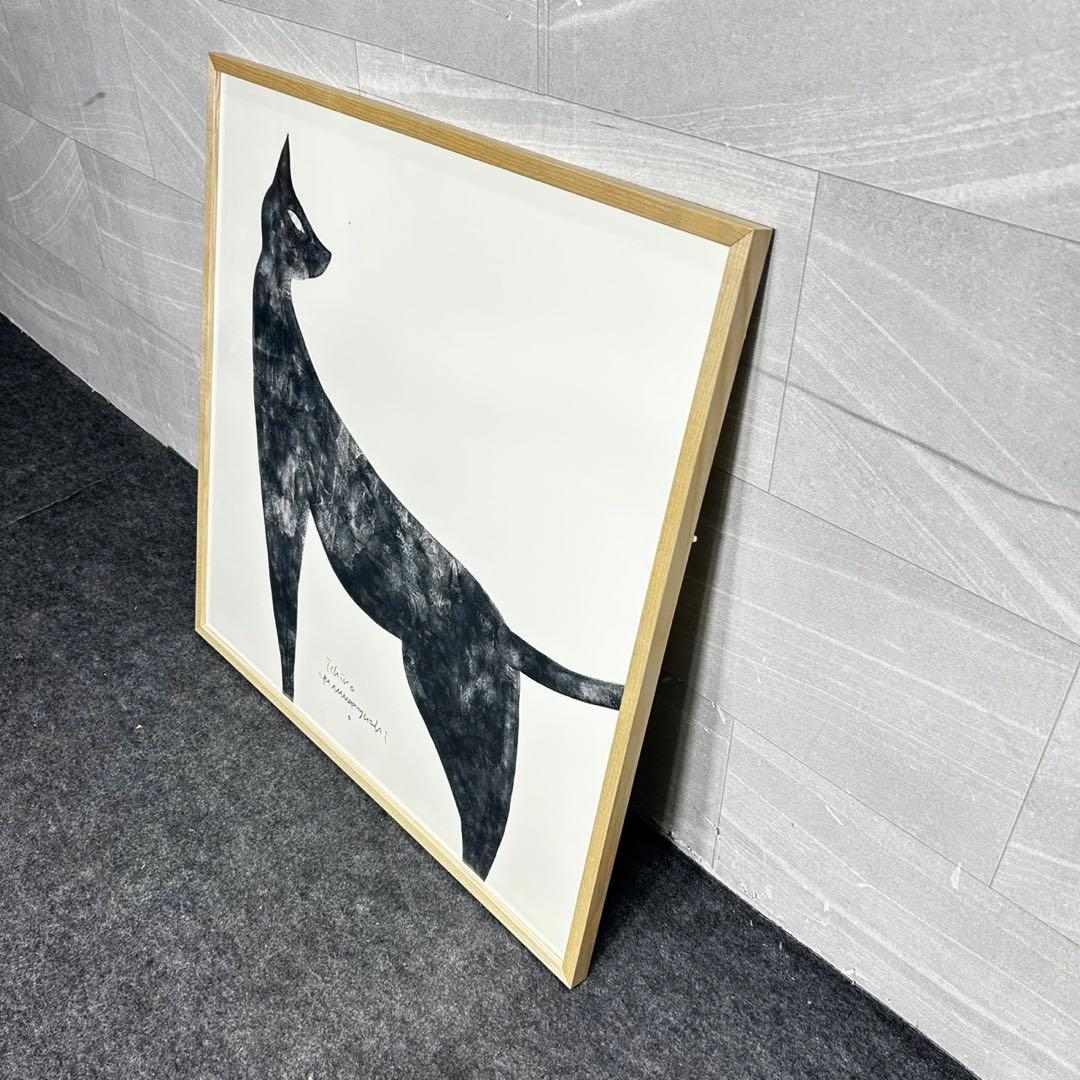 IDEE アートポスター 山口一郎 kuro neko 猫 黒猫 d5074