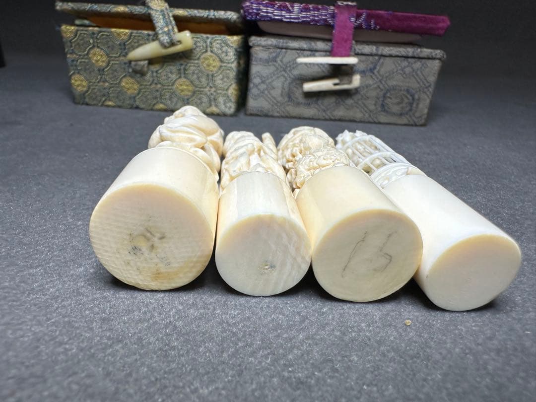 極上　印鑑　印材　置物　古美術品　 細密細工　骨董　アンティーク　彫刻 工芸品