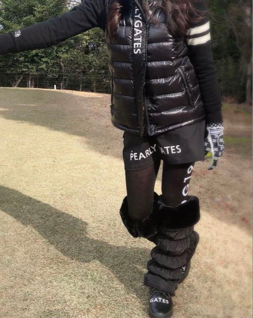 PEARLY GATES 黒 ゴルフシューズ　23cm