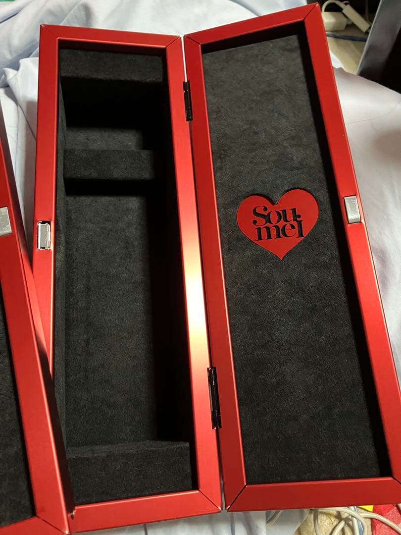 ソウメイ　シャンパン　空箱　レッド　シルバー　２個