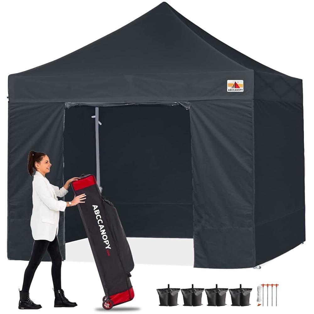 ABCCANOPY タープテント 3mx3m 2.5mx2.5m 横幕ブラック