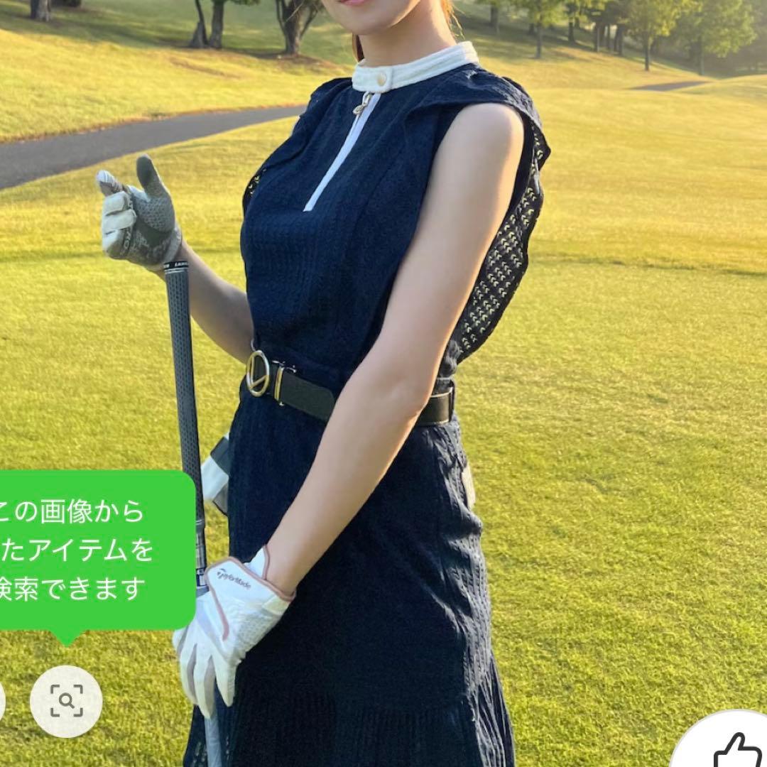【極美品】完売品 CELFORD GOLF フリルワンピース ベルト 3点セット