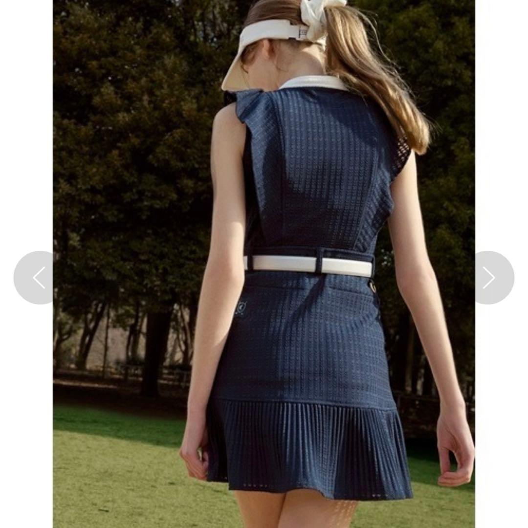 【極美品】完売品 CELFORD GOLF フリルワンピース ベルト 3点セット