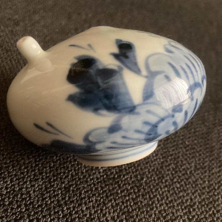 浜野まゆみ 染付 水滴 古伊万里 工芸 作家 書道 文房四宝 書