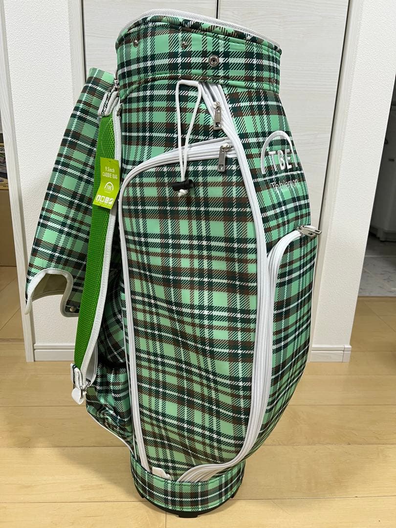 【未使用】飛衛門 キャディバッグ グリーン 9.5型 ユニセックス