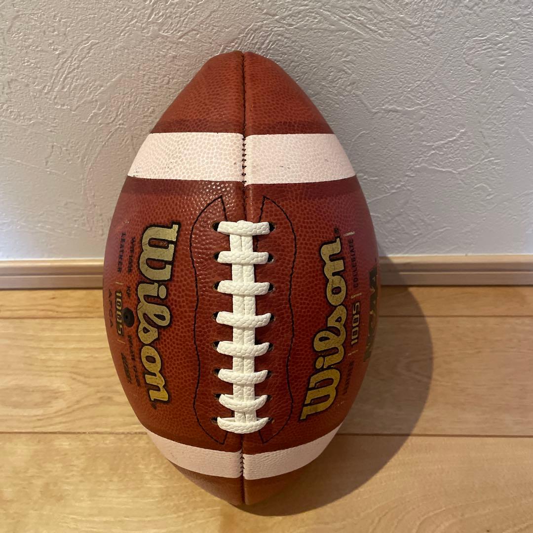 アメフト　ウィルソン　本革　ボール