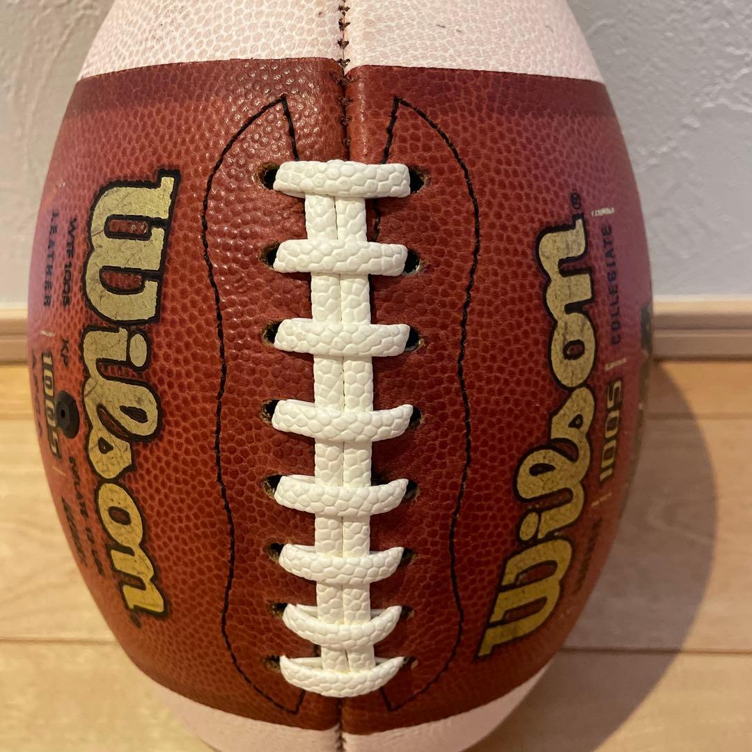 アメフト　ウィルソン　本革　ボール