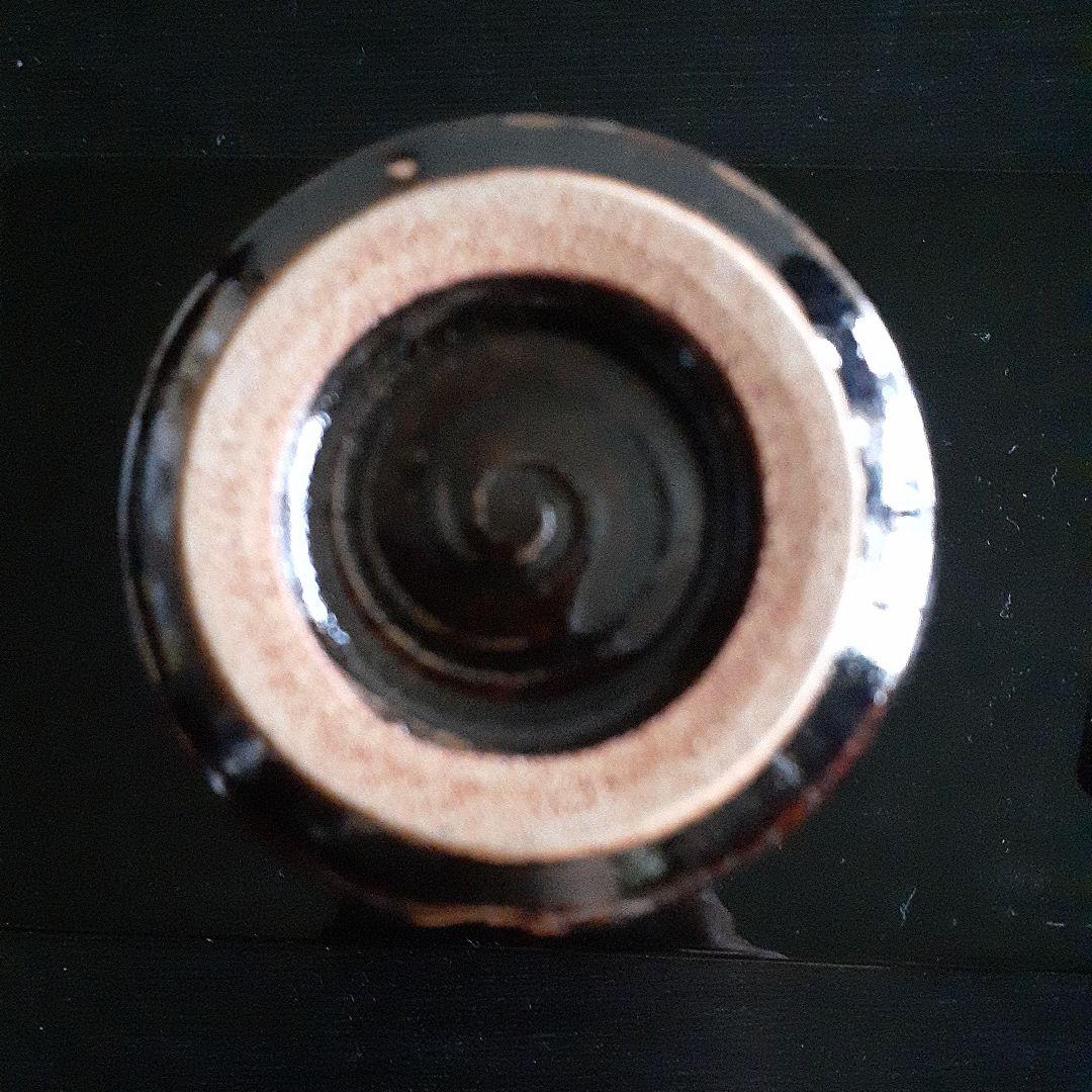 萩焼 13代 田原 陶兵衛 造 鉄釉 片口 酒器 徳利 共布 共箱 略歴 栞