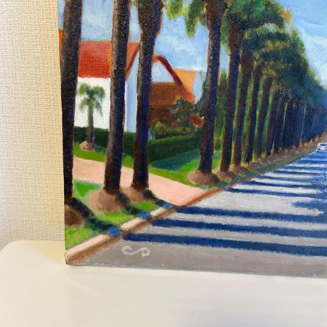 油絵 「ゴールドコースト」 風景画 8号 額装なし