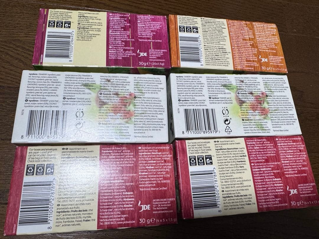 未開封　紅茶pickwick 6 箱　箱のまま発送！