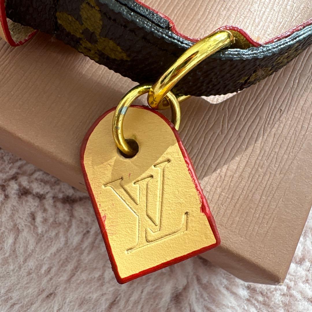 Louis Vuitton モノグラムレザー首輪　リード