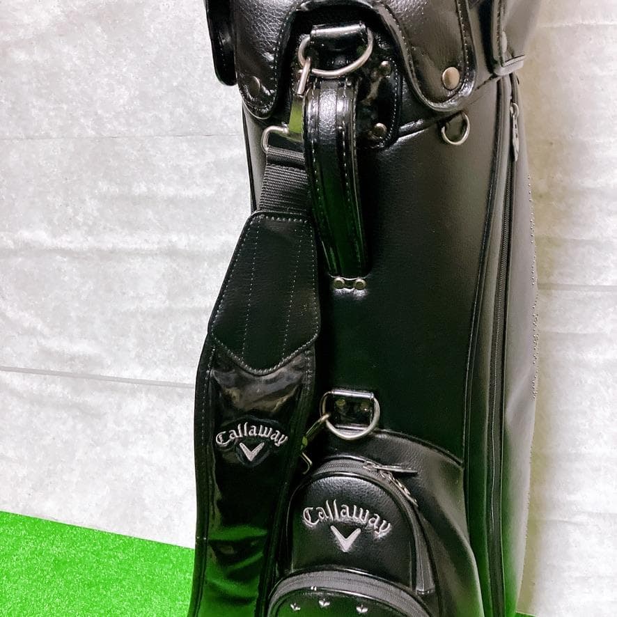 【極美品】Callaway ゴルフ キャディバッグ ブラック 9.5型 カート式