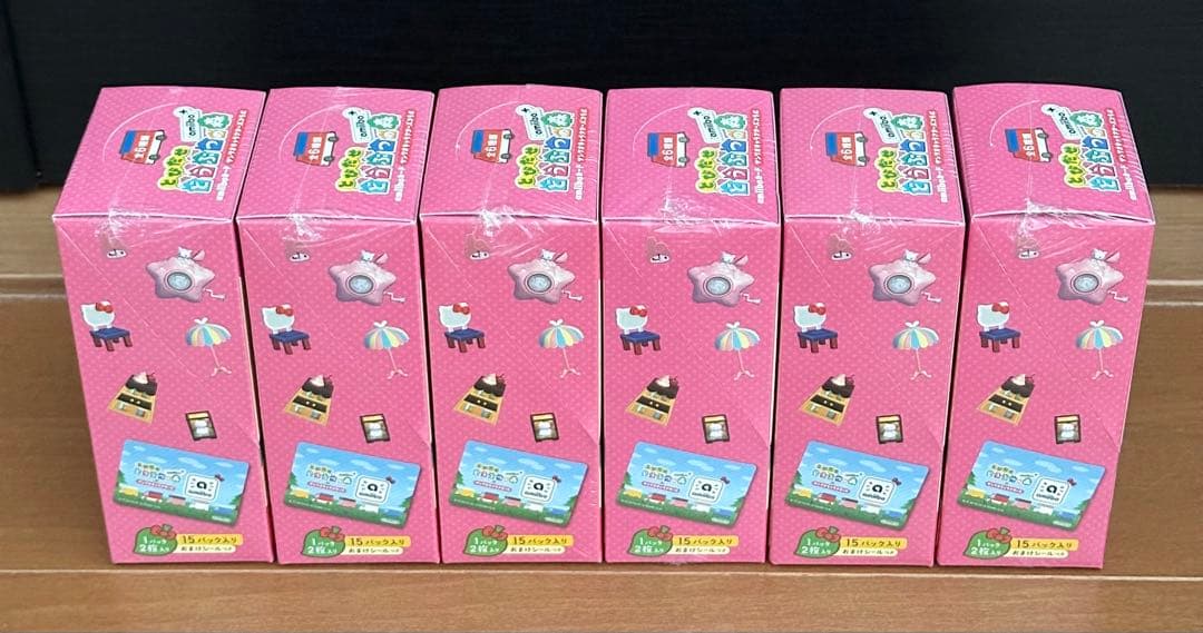 どうぶつの森 アミーボ amiibo カード サンリオ 6ボックス シュリンク有