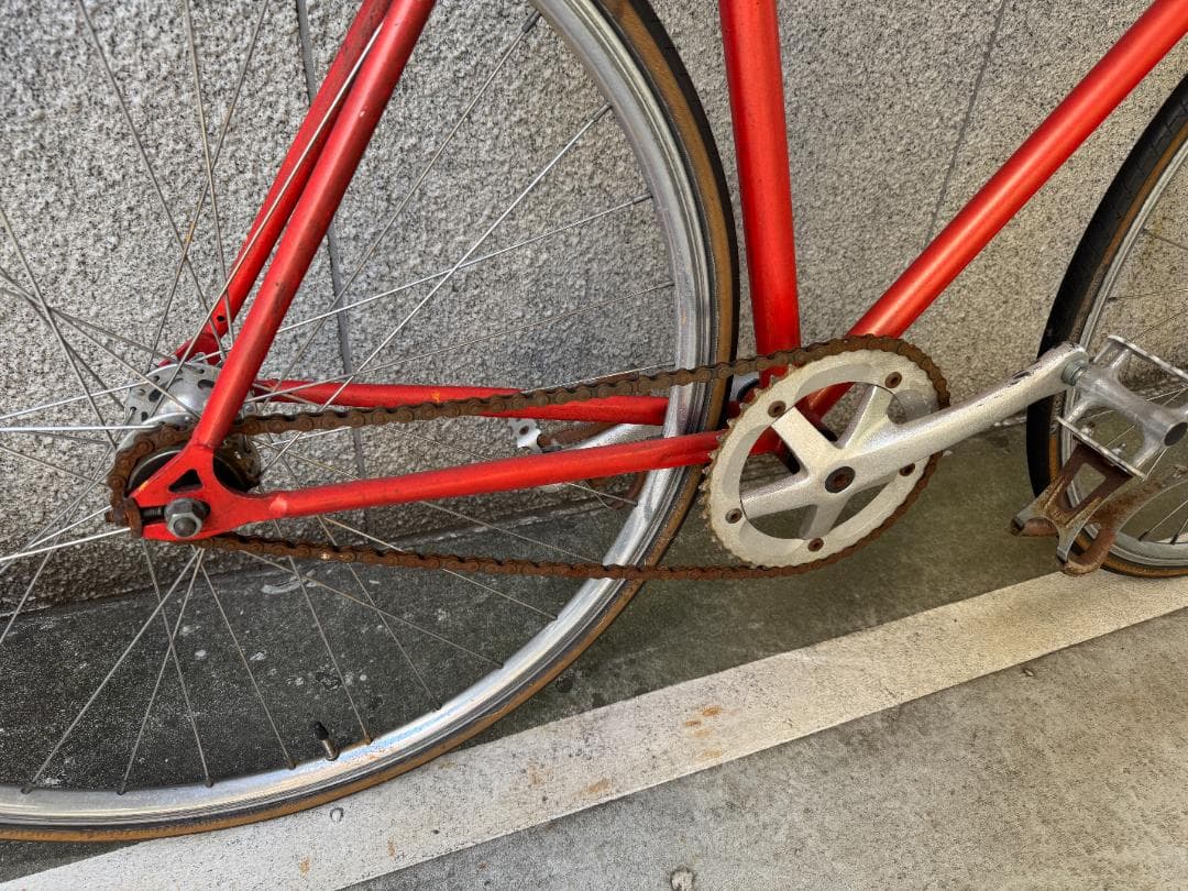 k*m様 オレンジxレザー ピストバイク(Diners)