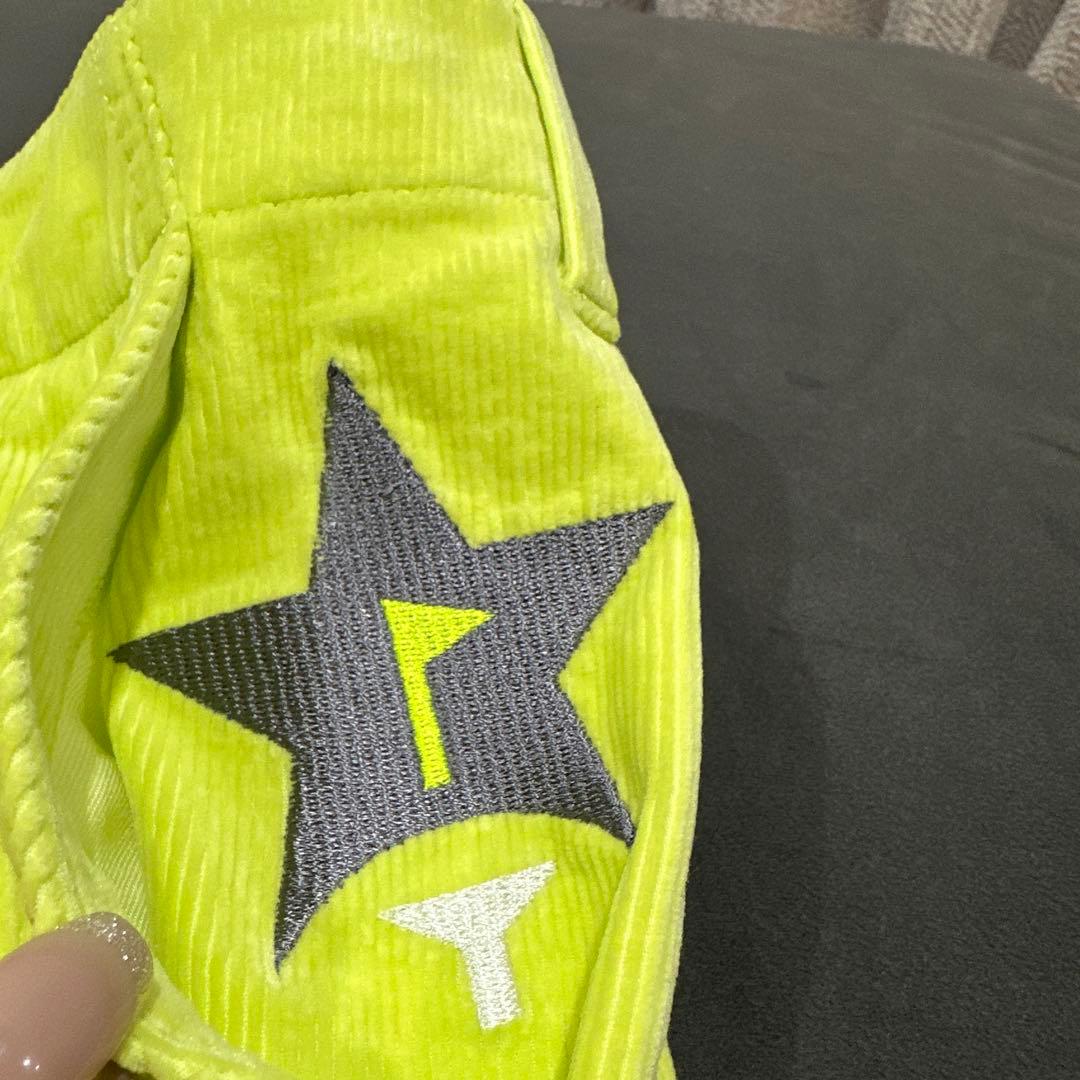 新品‼️【BEAMS GOLF】蛍光イエロー メンズゴルフパンツ　L