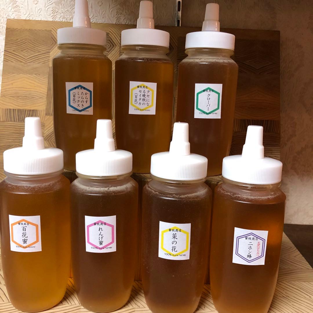 セール【非加熱・生はちみつ】百花蜜1000g&れんげ 1000g(2本セット)