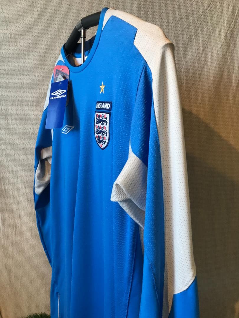 アンブロ　2004イングランド代表レプリカＧＫシャツ　サックス　US Lサイズ