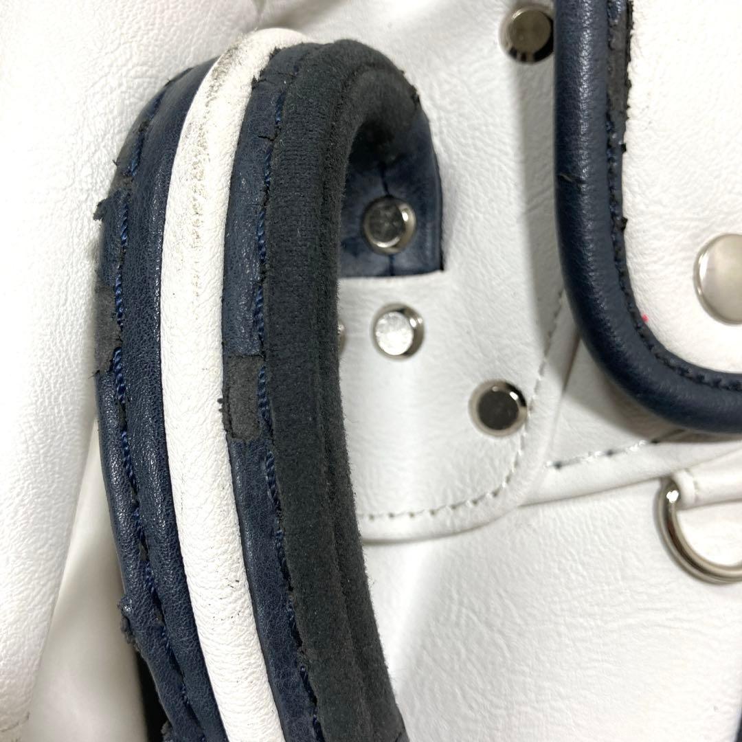 w1様PAPAS PLUS golf ゴルフバッグ ホワイト　パパスプラスゴルフ