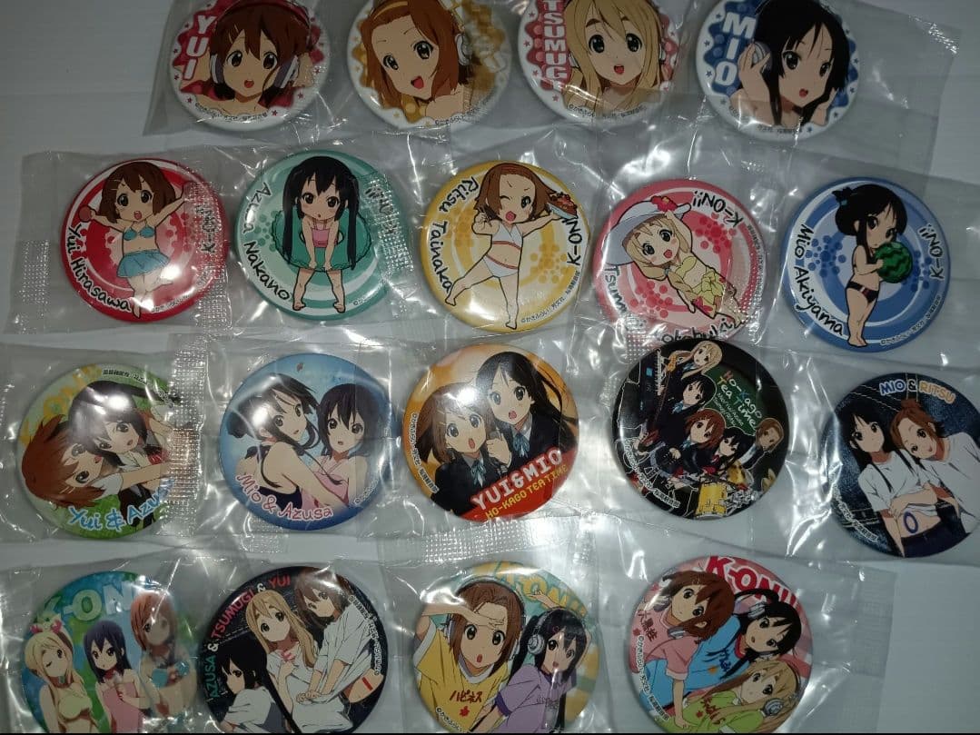 けいおん　缶バッジ　18種類セット