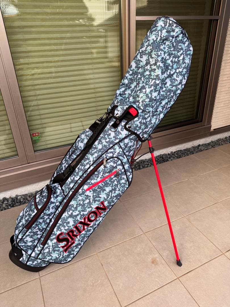 Srixon 迷彩柄 軽量 スタンド キャディバッグ 極上品