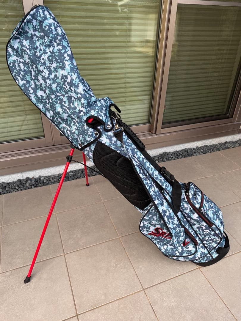 Srixon 迷彩柄 軽量 スタンド キャディバッグ 極上品