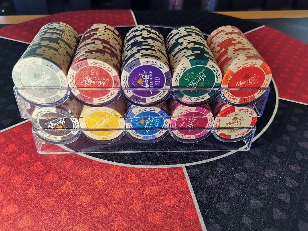 ポーカーチップ☆モンテカルロ・ミリオンズ☆200枚Cセット