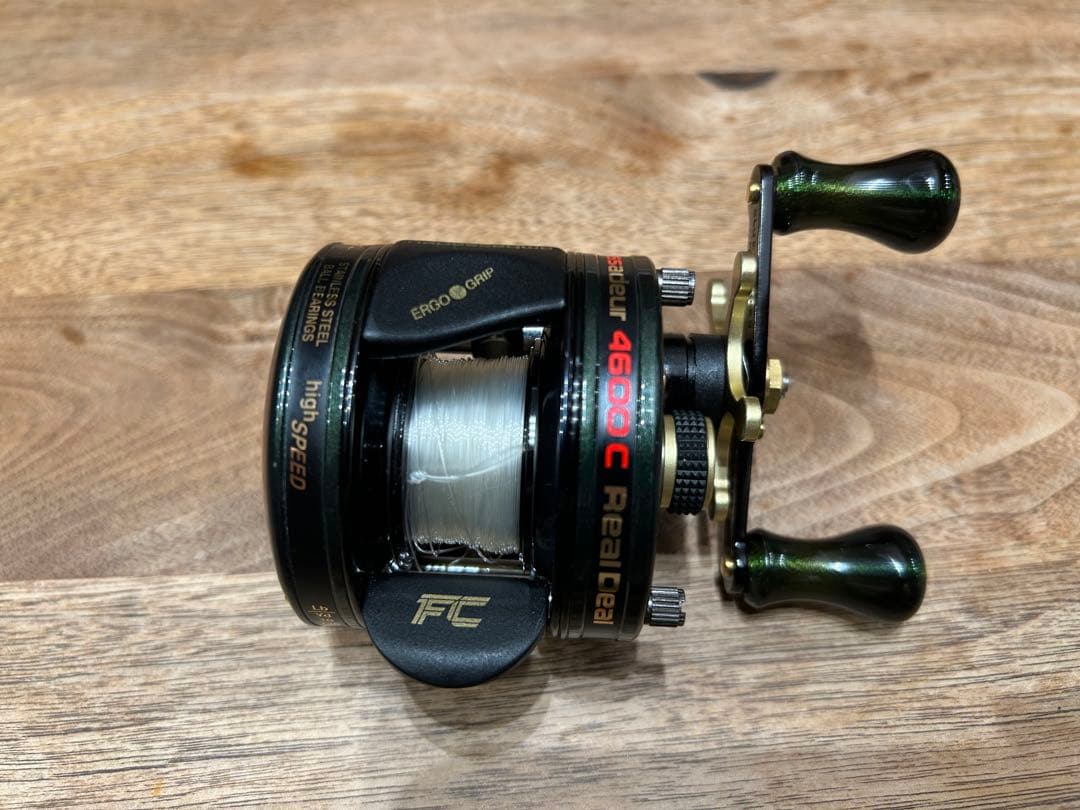 アブアンバサダー4600C IMAE ブルーイングリーンハンドル　カスタム