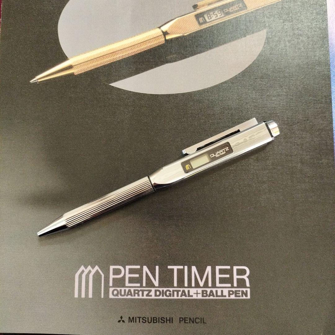 【未使用、希少品】MITSUBISHI PEN TIMER　時計付 ボールペン