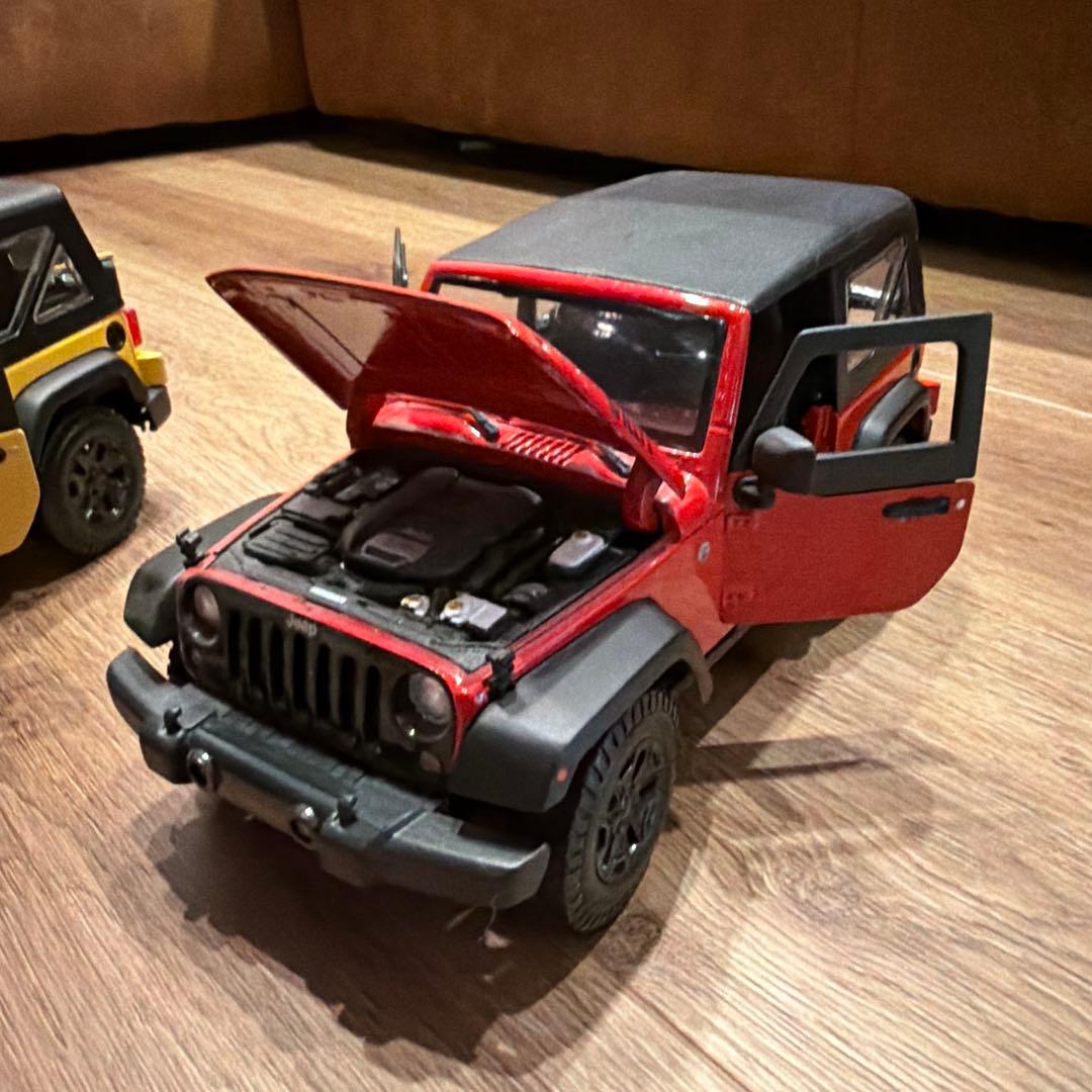 Maisto マイスト jeep ラングラー　1/18 ミニカー　3台セット