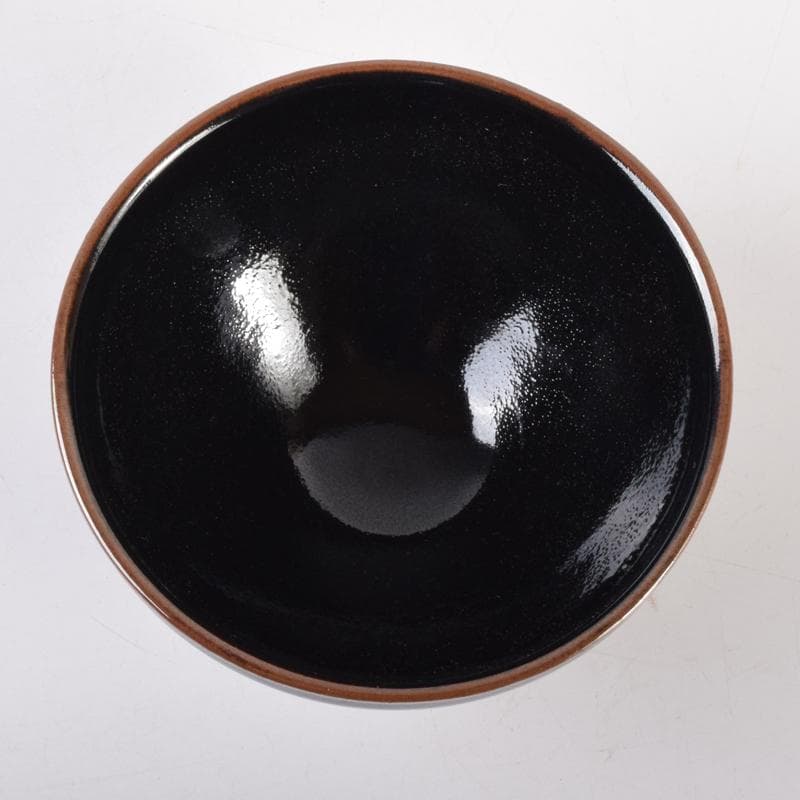 茶道具　瀬戸焼　古狭間窯　加藤菁山作　天目茶碗　共箱　C　7161