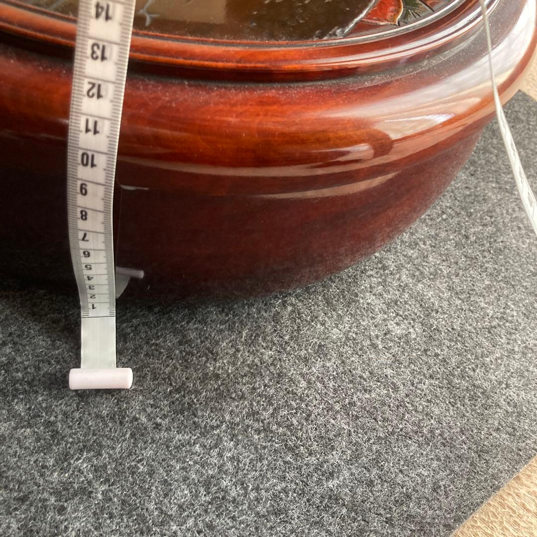 茶びつ　木彫り 価格変更