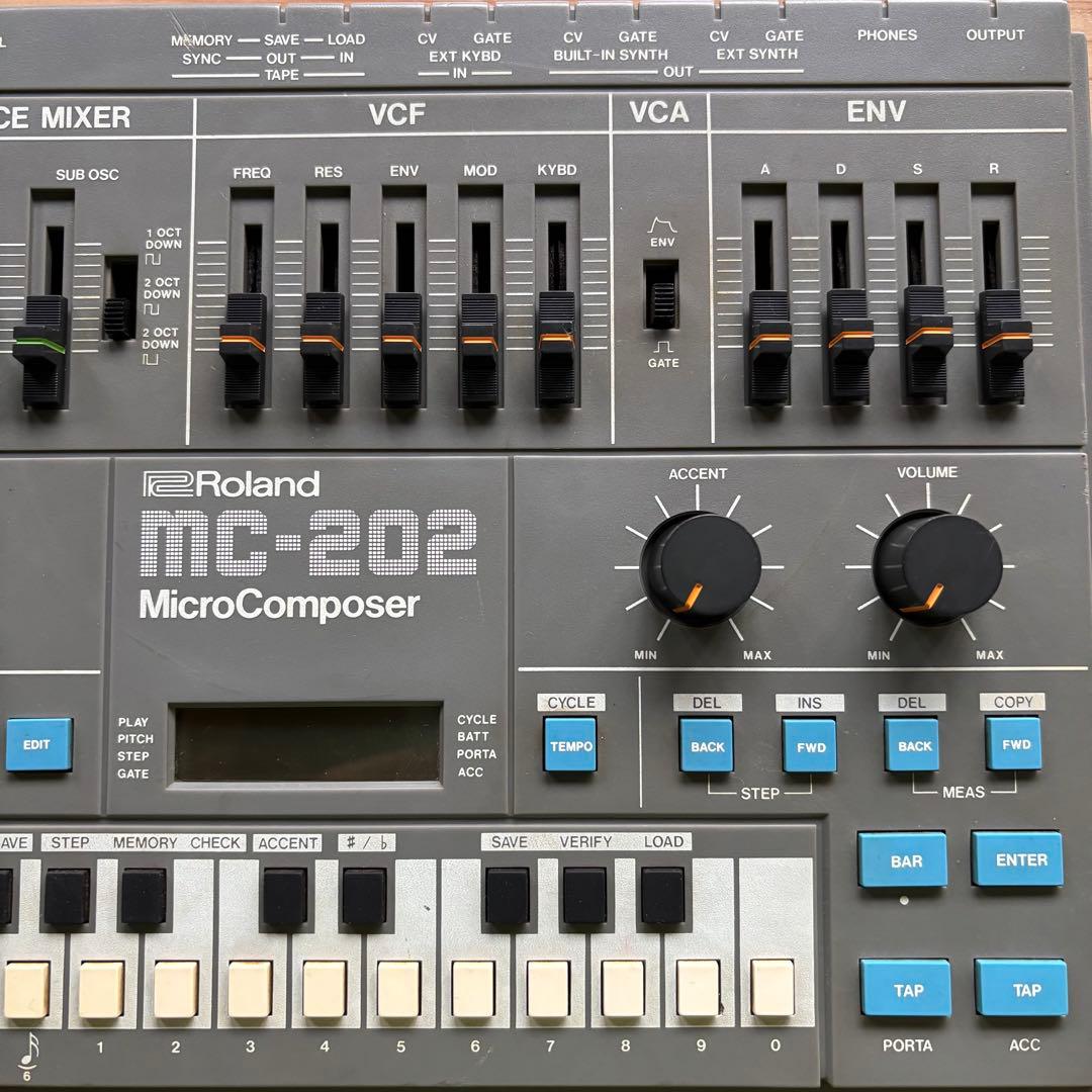 Roland MC-202 Micro Composer 取説・箱付