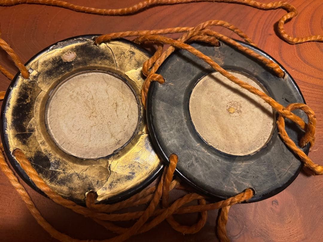 小鼓 本革 漆塗り 和楽器
