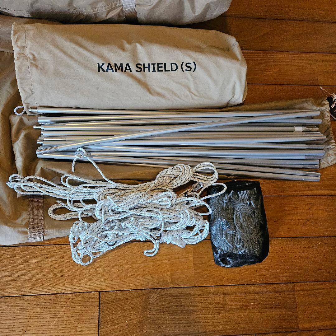 【お試し美品】DOD カマボコテント3S　タン＋カマボコシールドS　セット