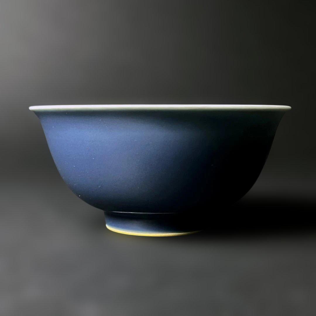 唐物 天藍釉碗 大清康煕年製 款 中国古美術 古玩 SH91