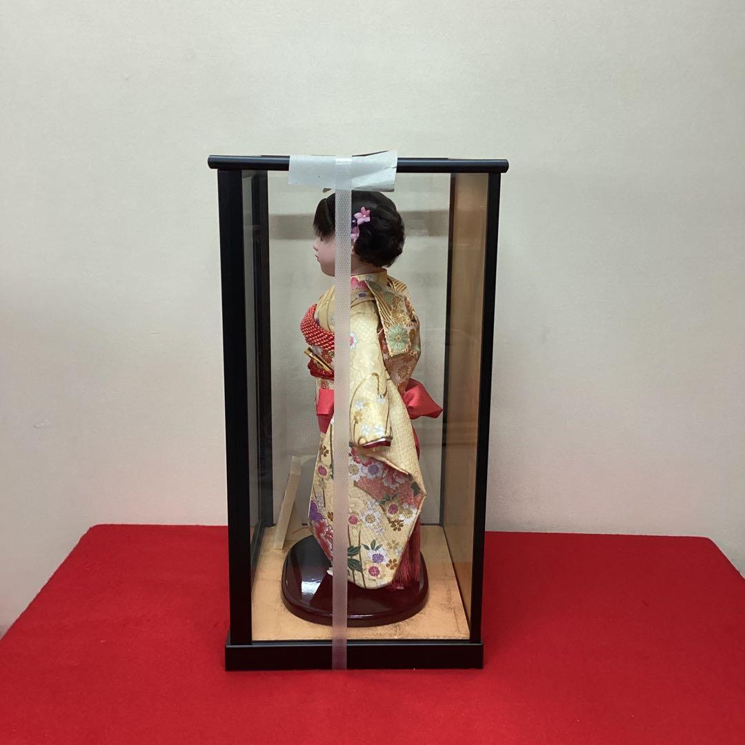 市松人形　愛ちゃん　栗毛パーマ　13号　ケース付き　東玉