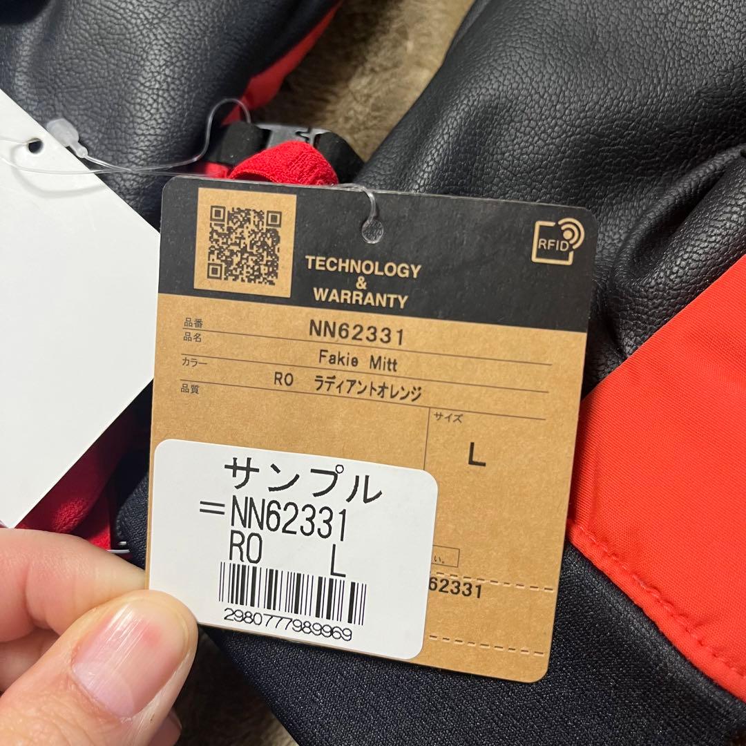 新品　ノースフェイス　フェイキーミット　手袋　サンプル品