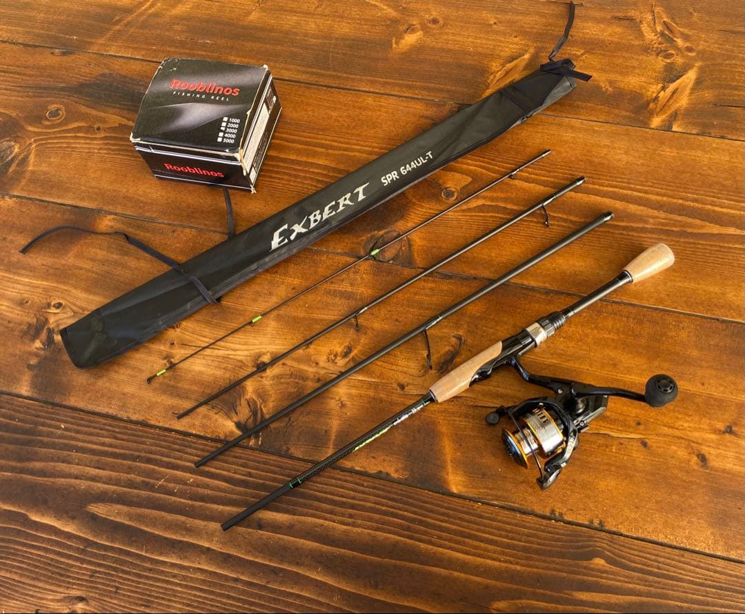 釣り竿セット　4ピースパックロッド　644UL 196cm バスロッド　バス釣り