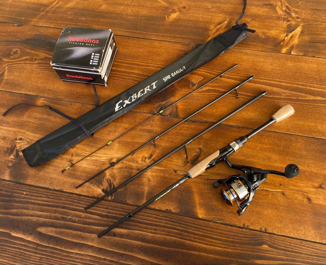 釣り竿セット　4ピースパックロッド　644UL 196cm バスロッド　バス釣り