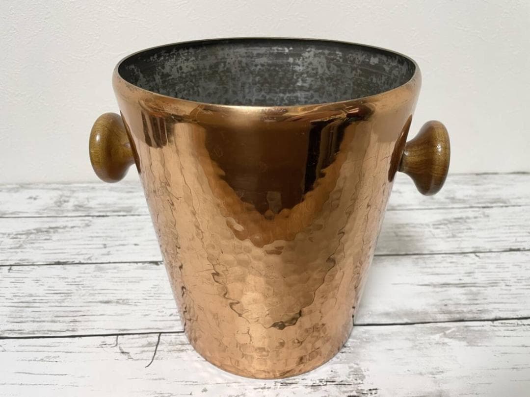 MADE STOCKLI NETSTAL SWISS 銅 ボトルクーラー バケツ