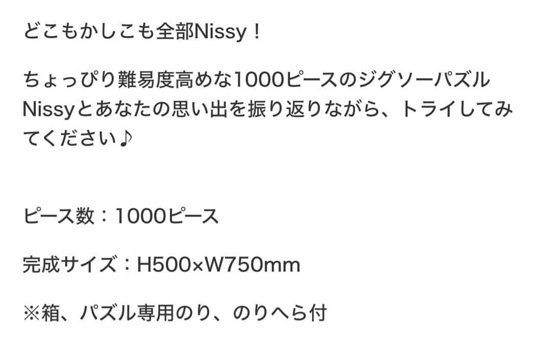 Nissy NEP限定 パズル&ファブリックポスター セット