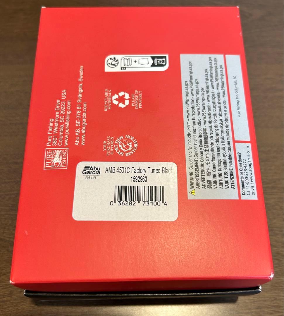 アブガルシア　アンバサダー　4501C ファクトリーチューン ブラック 左巻き