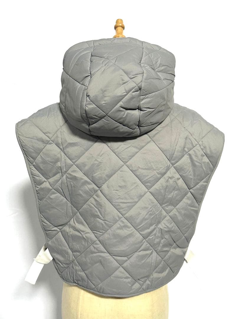 セール❣️新作G/FOREジーフォアレディーキルティングベストsizeLグレー