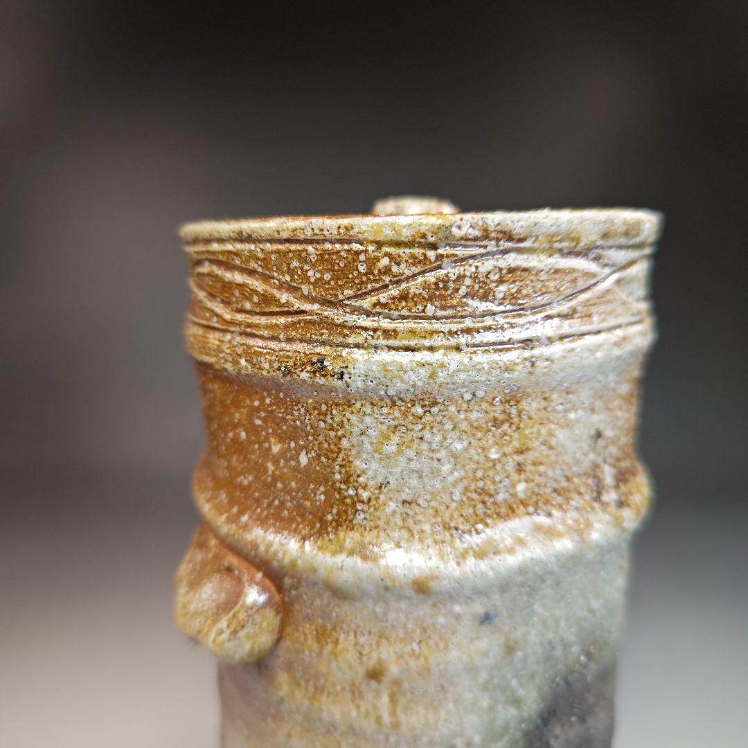 イ414 水指『杉本忠（瑞峯）作』『信楽　細水指　共箱』茶道具