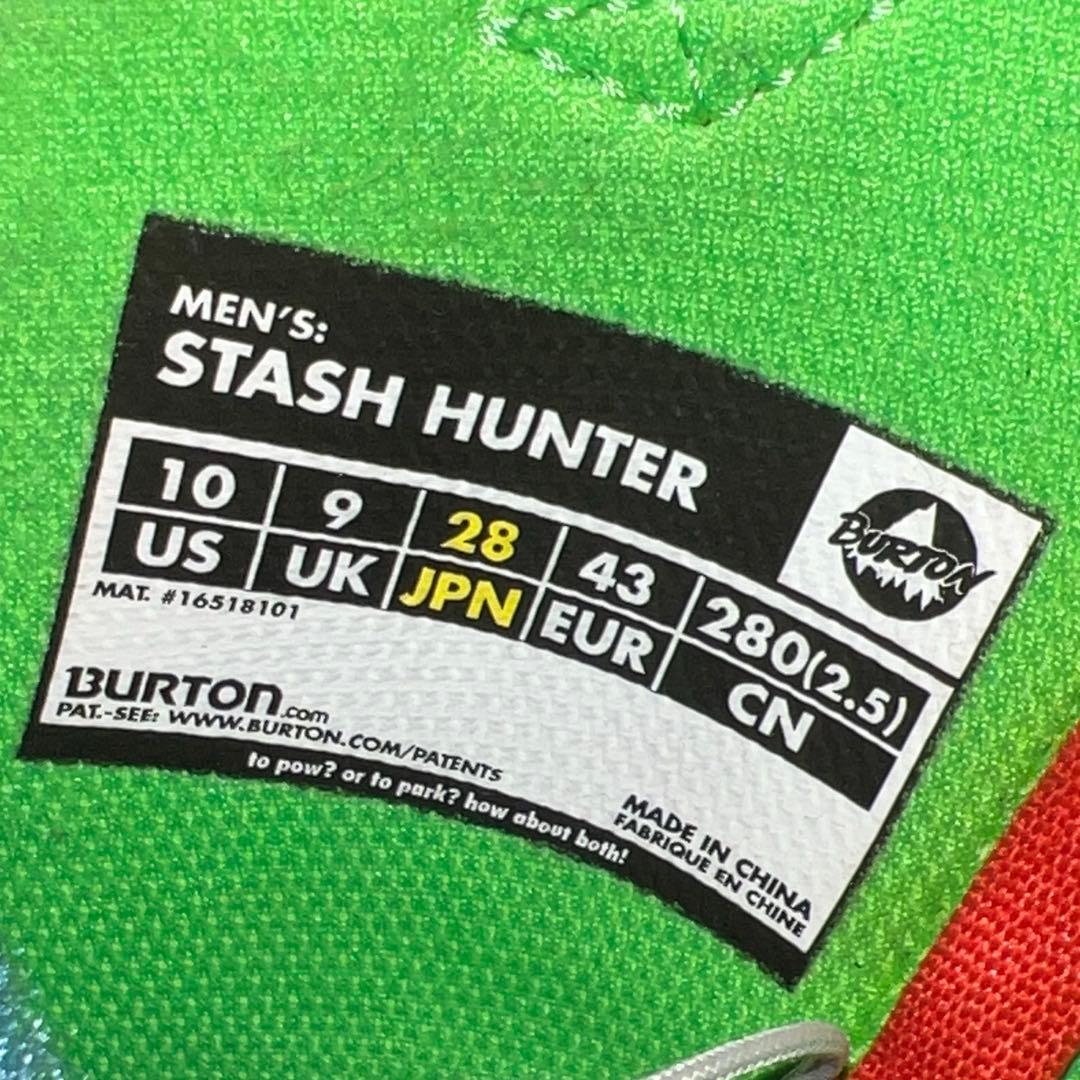 7-8回使用 28cm BURTON STASH HUNTERスノーボードブーツ