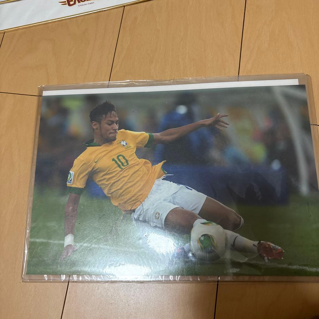 ネイマール　ブラジル　サイン　証明書付き　ポスター　写真ワールドカップ前にどうぞ
