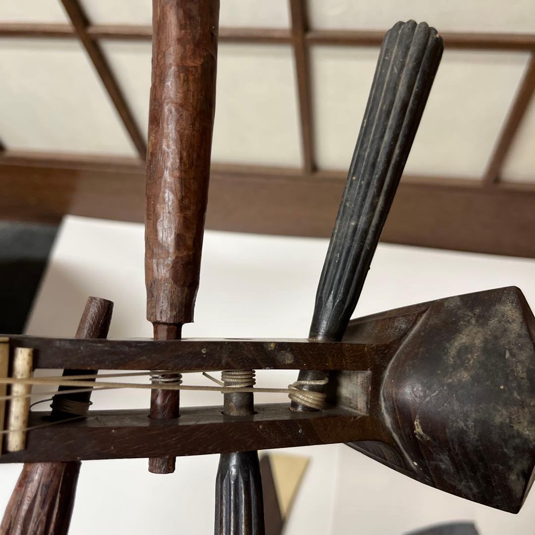 琵琶　撥つき　アンティーク　骨董