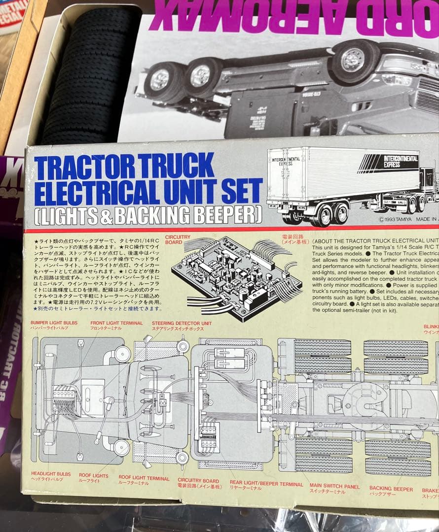 タミヤフォード、エアロマックストレラー限定キット、電装キット付き