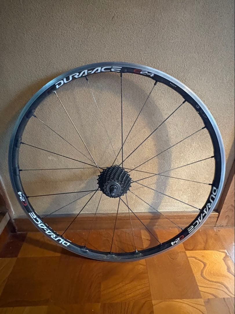 デュラエースカーボンホイールC24 スプロケット付き