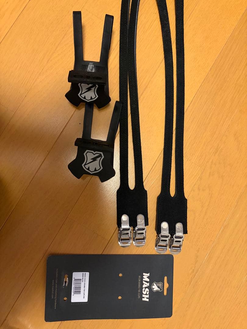 MASH NYLON DOUBLE TOE CLIPS MD 60mm ブラック